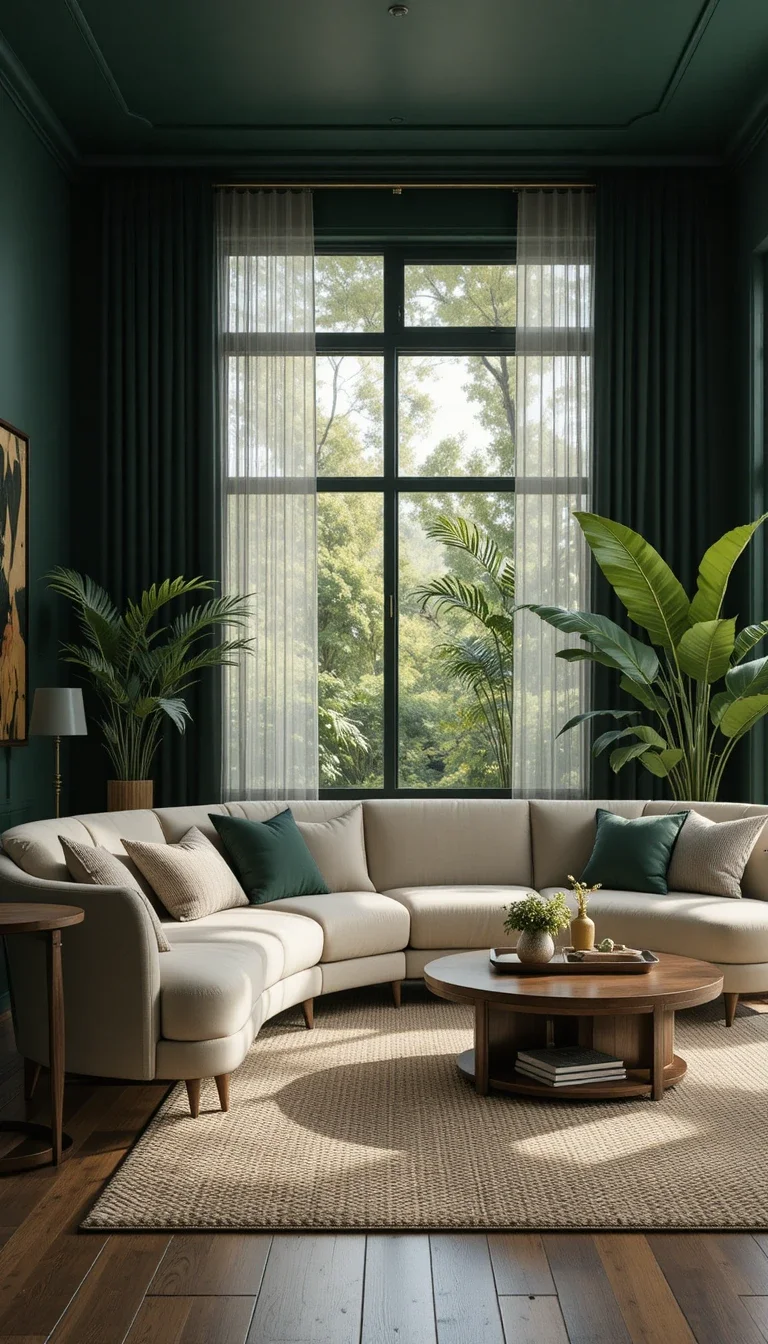 22 Fresh Ways to Style Dark Green Living Rooms in 2026