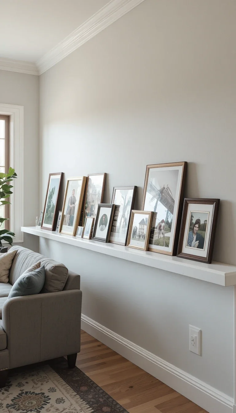 Use a Single Picture Ledge Instead of Frames