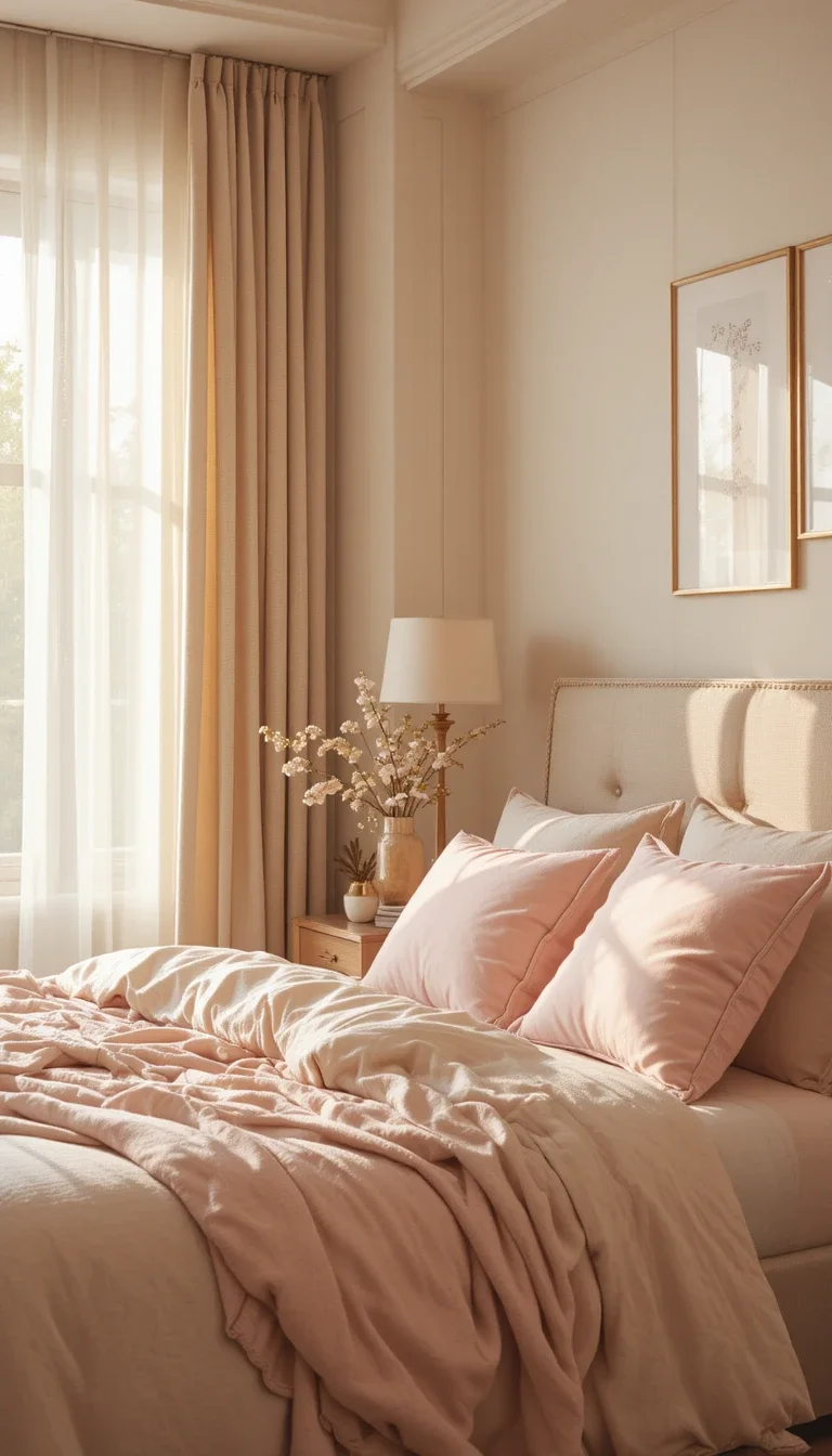 Pink + Beige Combo for a Soft Luxury Look