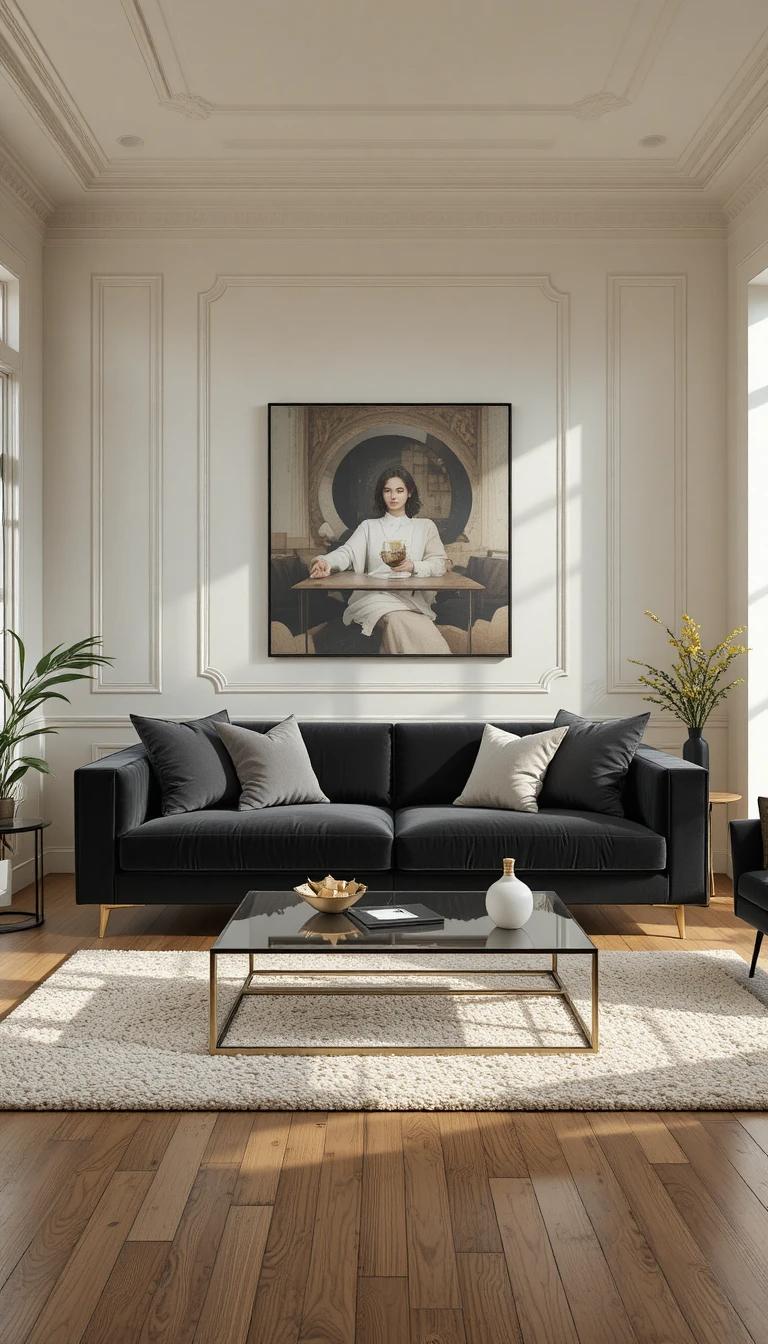 Black Sofa Living Room Ideas That Don’t Look Heavy