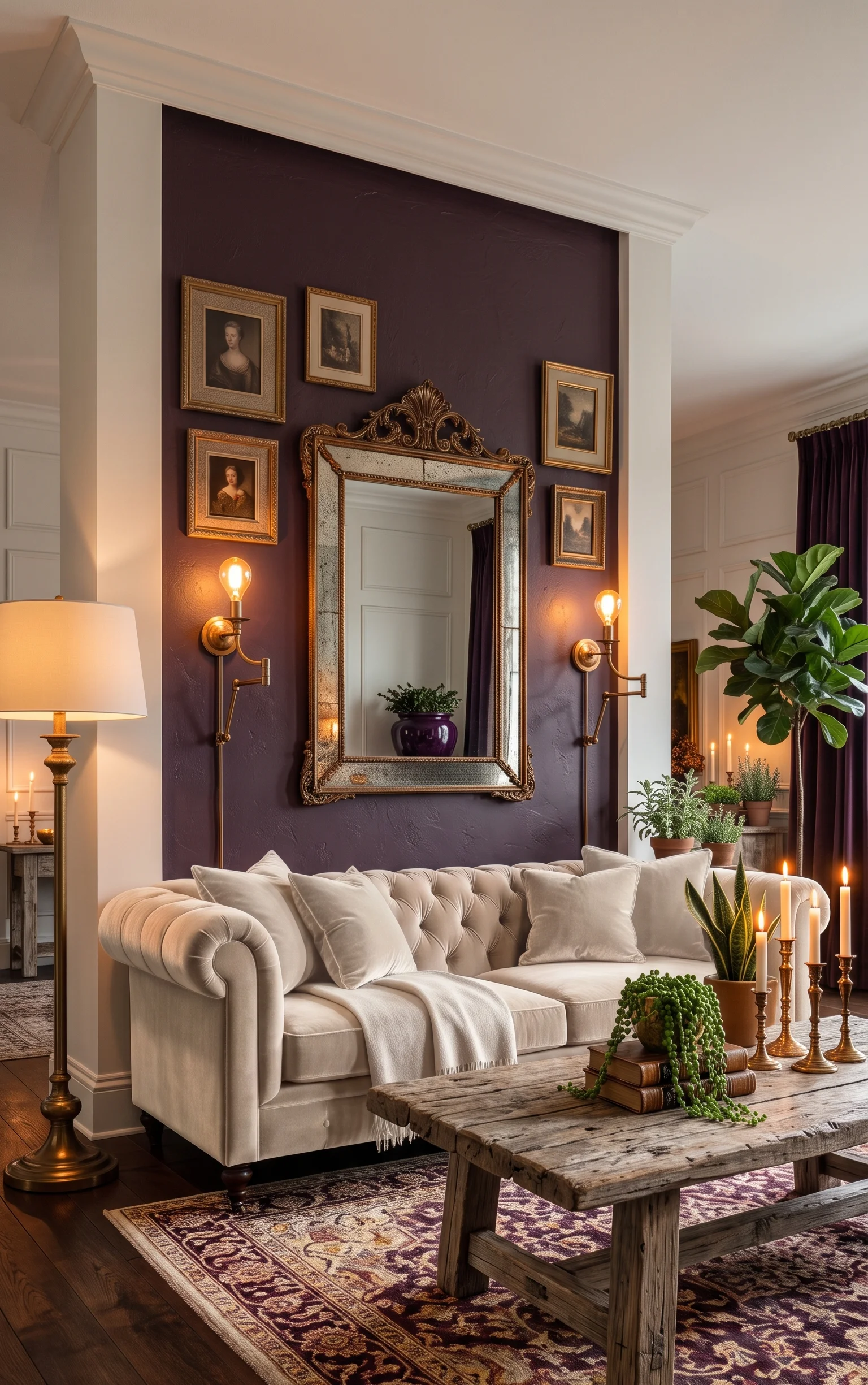 Plum Noir and Aged Wood