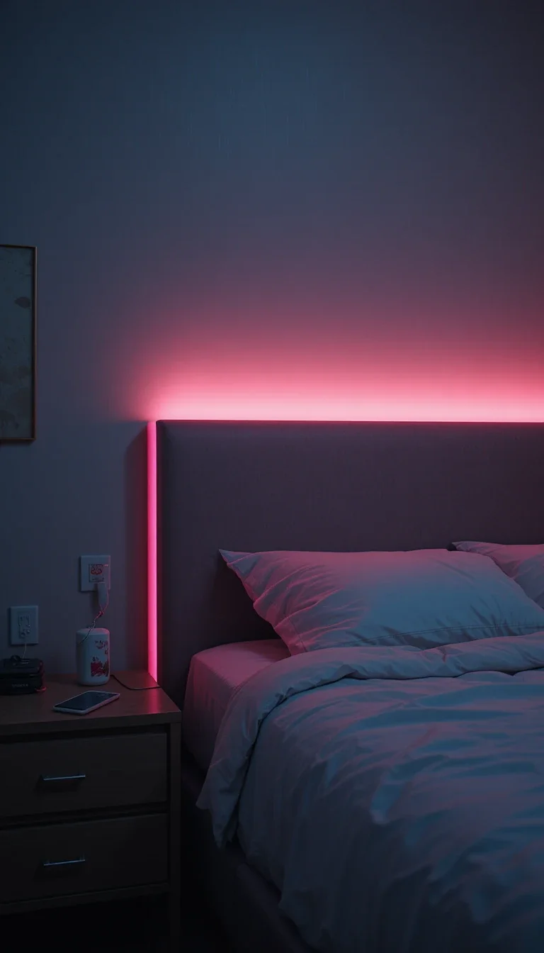 Pink LED Lighting for a Modern Glow