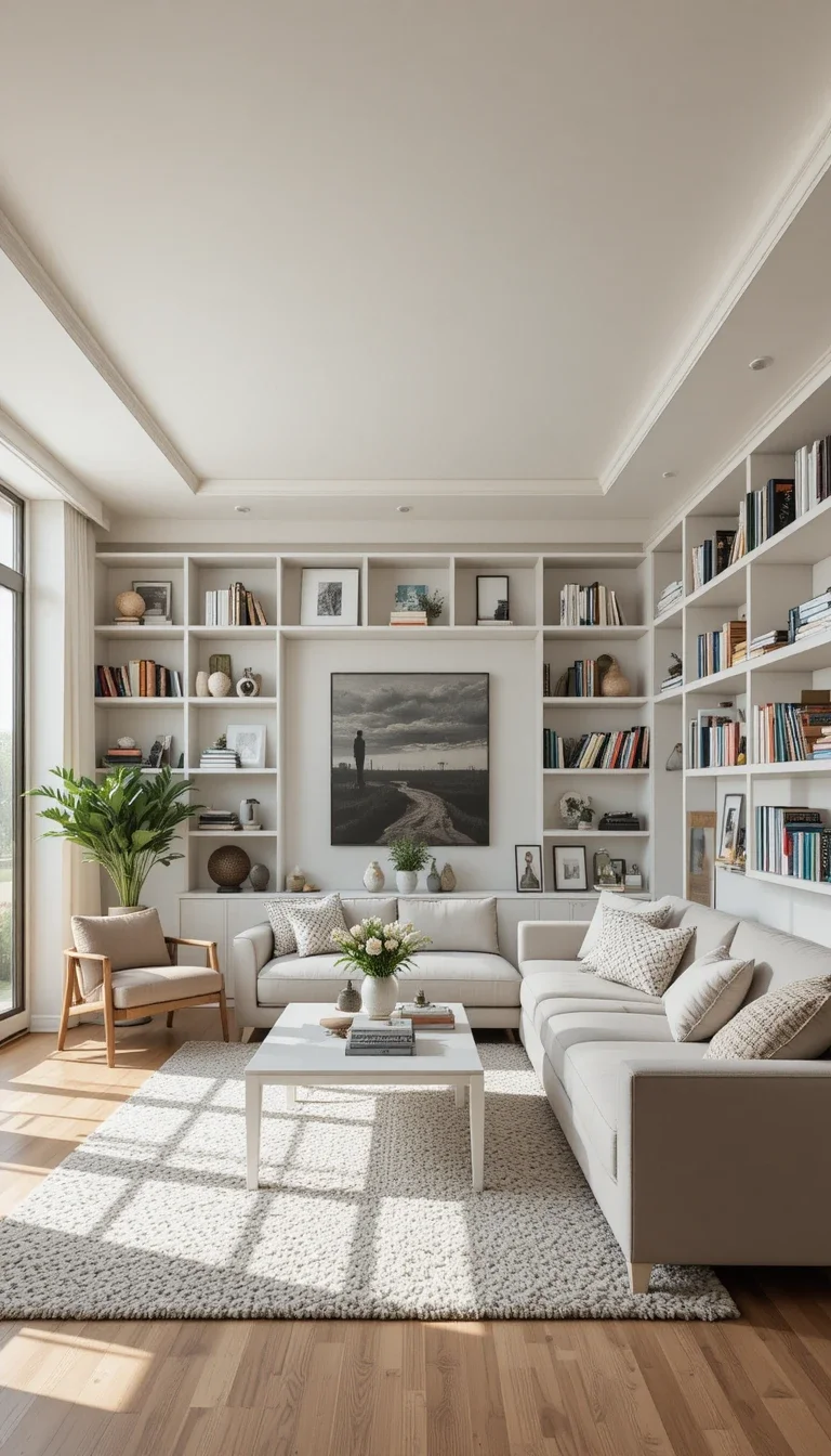 Use a Library Wrap Around the Room's Perimeter