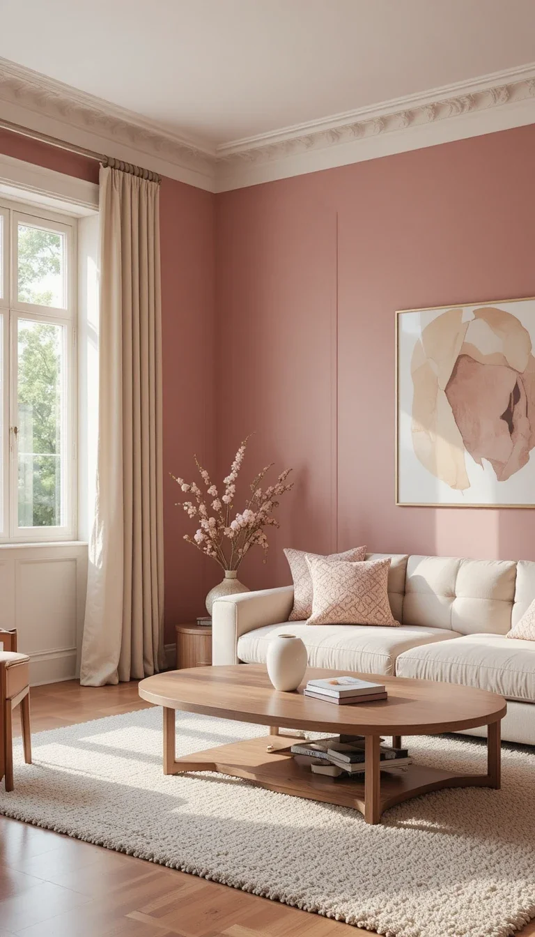 Rosewood and Cream