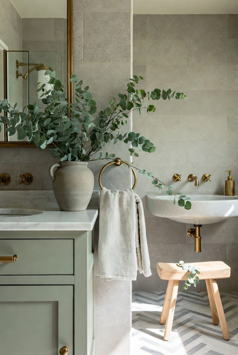 Pair Grey With Green