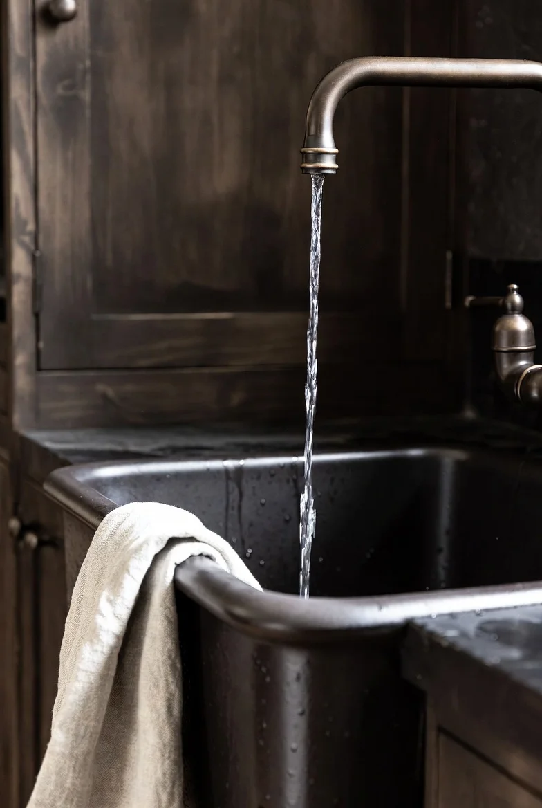 Sink a Black Farmhouse Sink