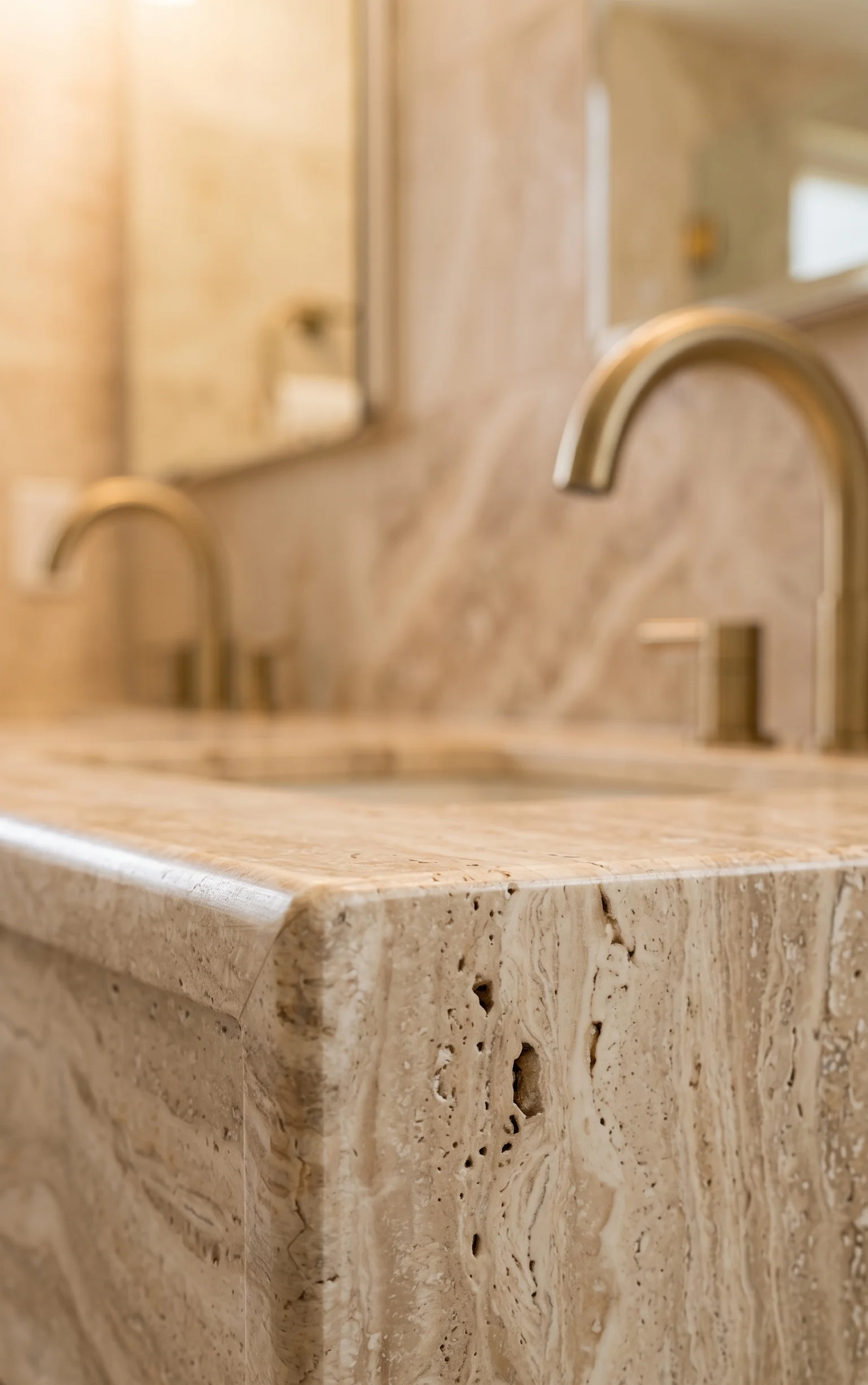 Travertine Vanity Countertop