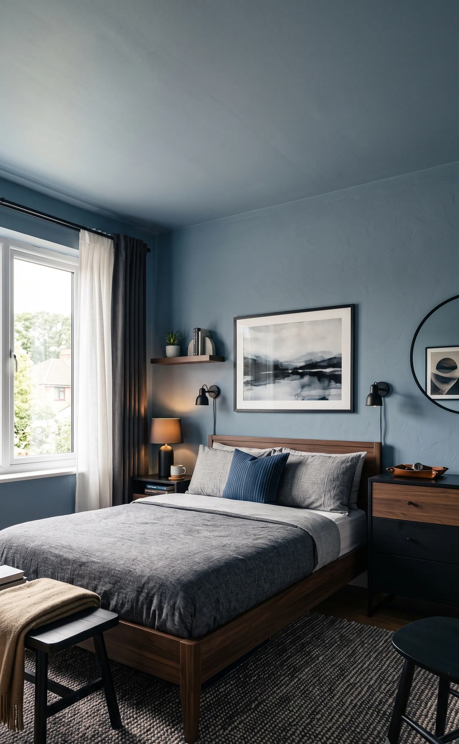 Cloudy Mid-Tone Blue That Refuses to Look Childish