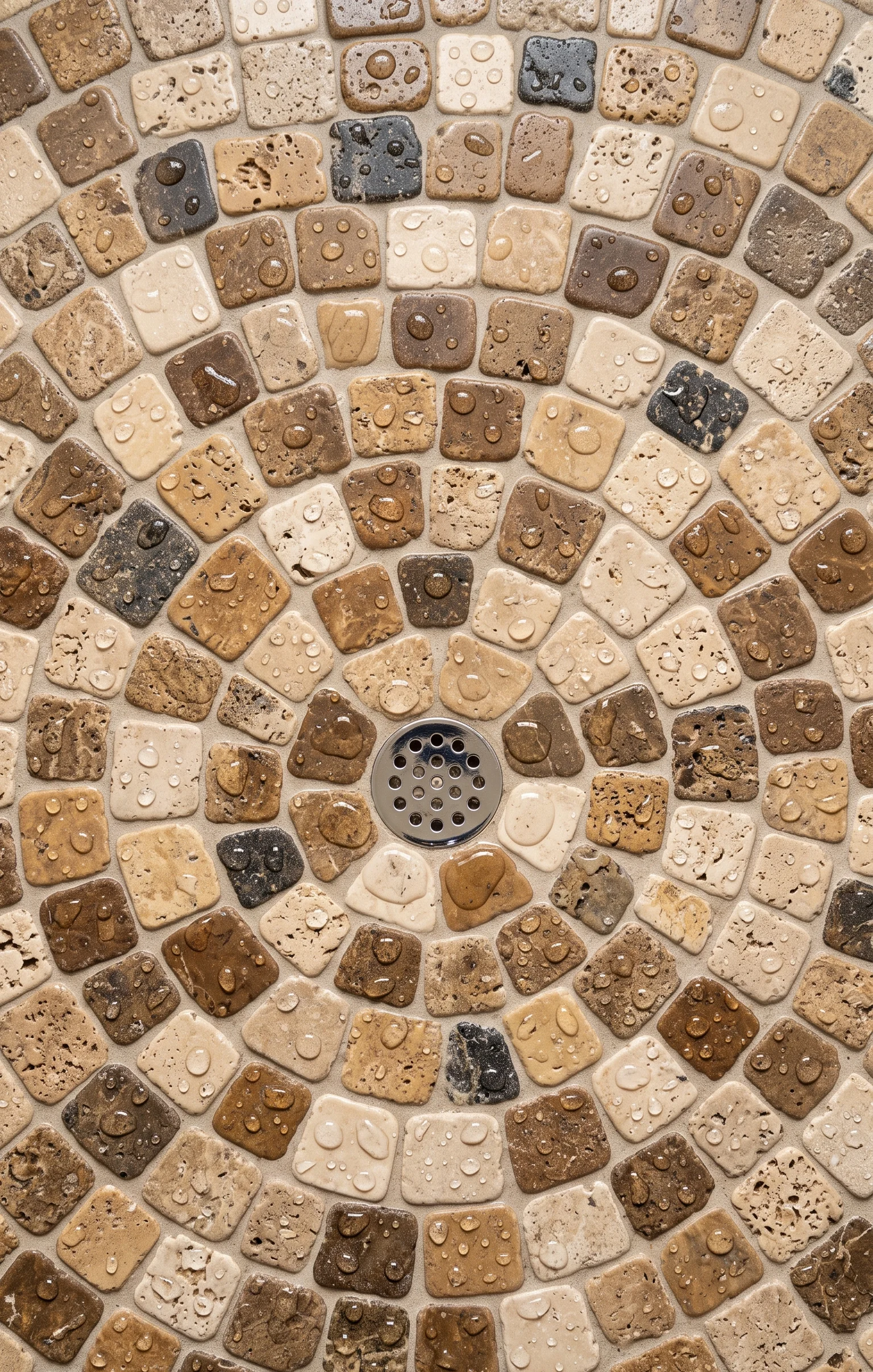 Tumbled Mosaic Shower Floors