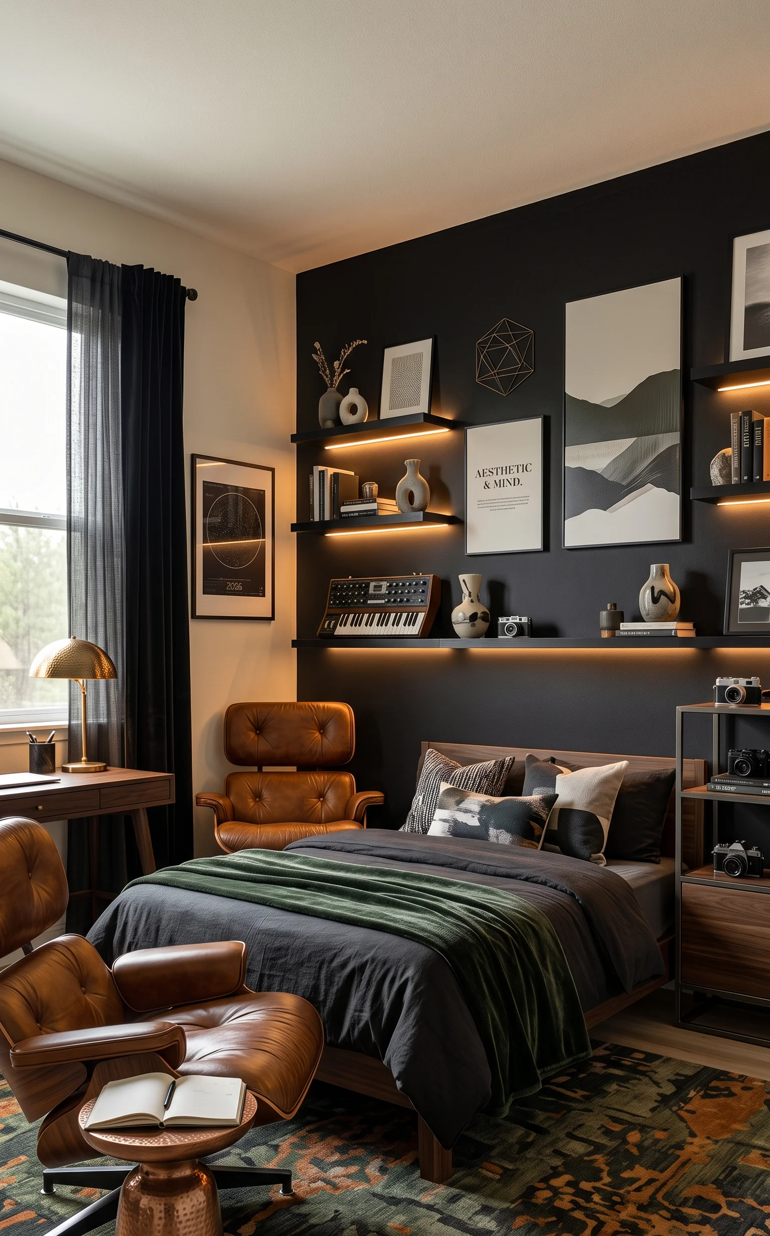 A Black Accent Wall for the Almost-Teen