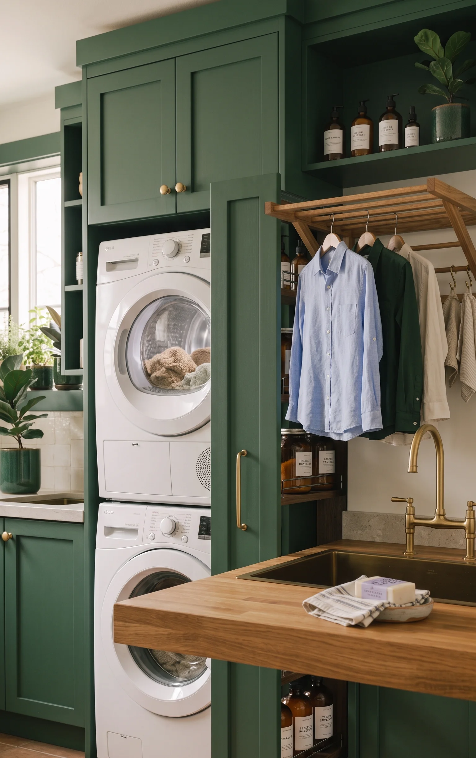 Mount a Fold-Down Drying Rack