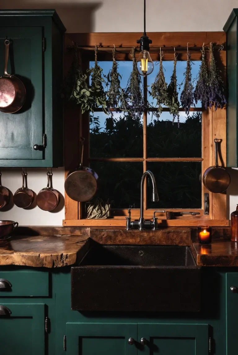 16 Dark Cottagecore Kitchen Ideas 2026: The Moody Storybook Look, Done Right