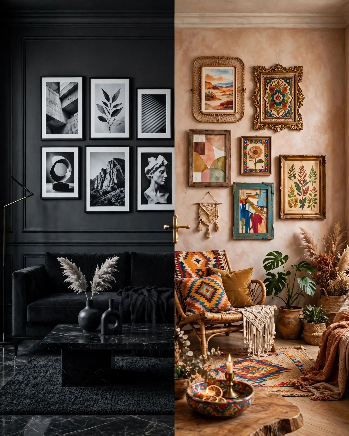 Decide: Moody Black-and-White or Full Color
