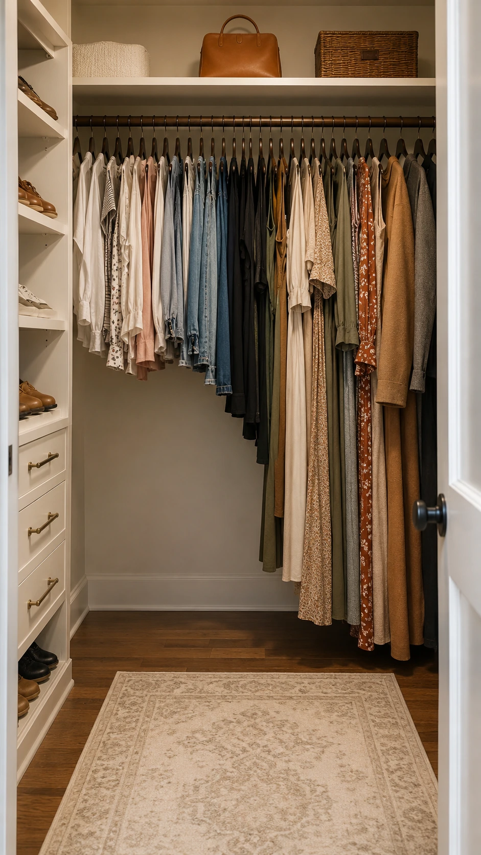 Hang in Order: Category, Then Short to Long