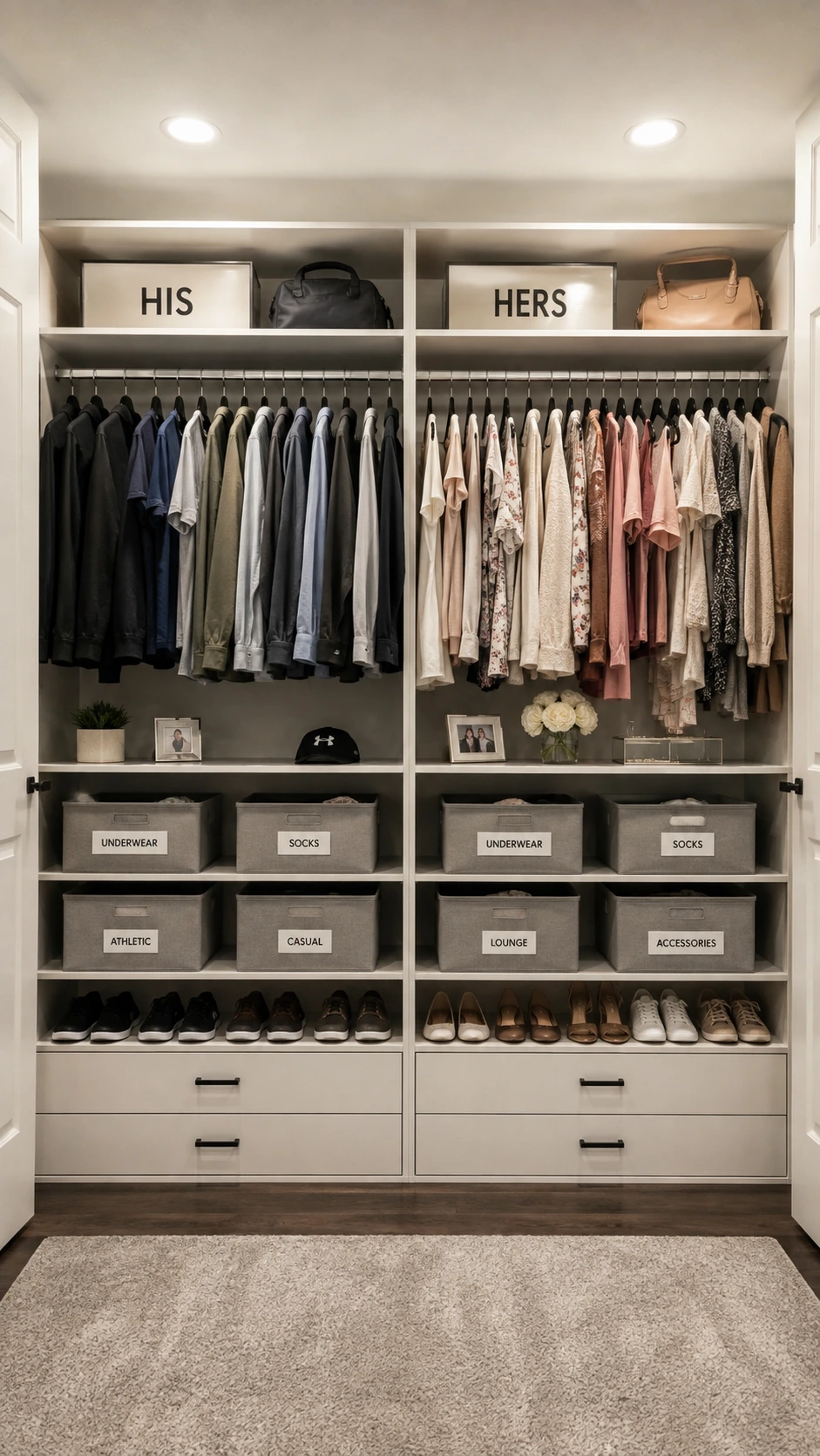Label the Shared Closet